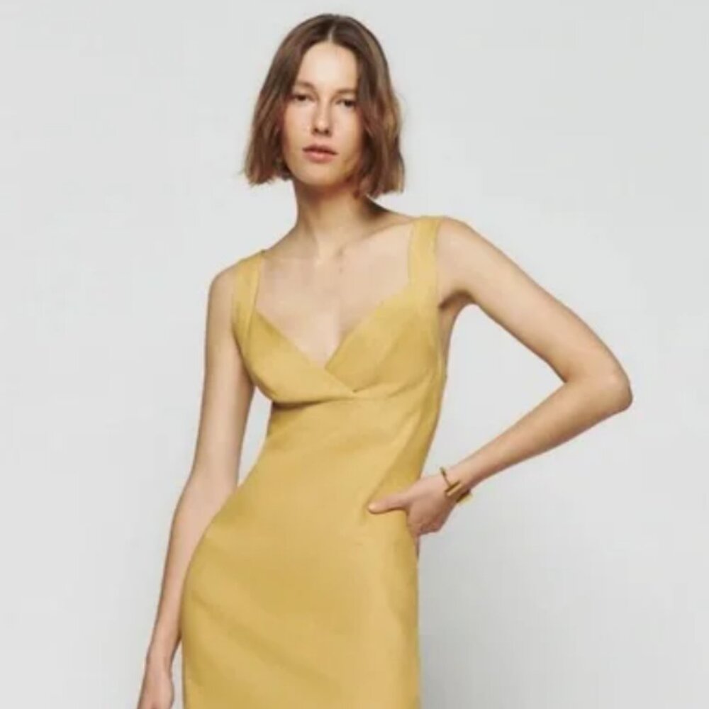 NWT Reformation Allira Linen Dress